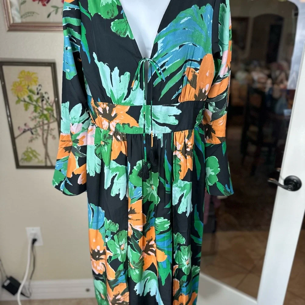 RAGA NWT Size‎ Large Multicolor Floral Dress - Picture 8 of 16